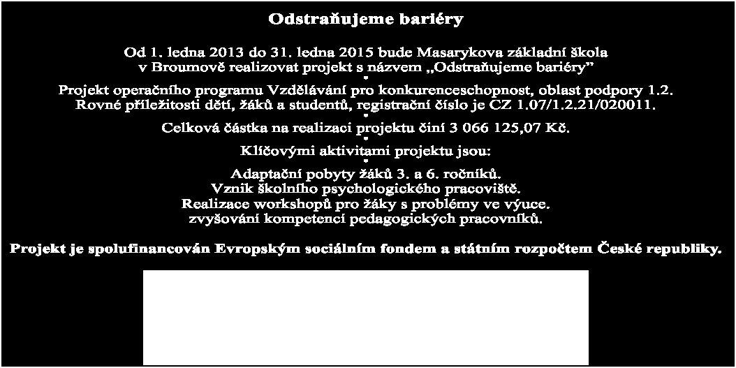 V rámci tohoto projektu získala Ulita dvě THP pracovnice, každou s úvazkem 0,75. Tento projekt byl ukončen na jaře 2014.