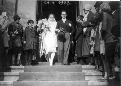 24. dubna 1928, svatba