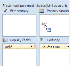 vybereme Přidat k hodnotám. Pak již jen upravíme souhrnnou funkci (viz úprava 3) a případně i popisek (úprava 1). Výsledek: 5.