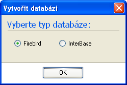 Na pravé straně se nacházejí parametry databáze spolu s funkcemi pro jejich systémovou správu.