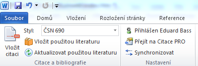 Aktivace doplňku ve Wordu V klikněte na nastavení. Do dialogového okna vložte Váš unikátní kód a potvrďte tlačítkem Přihlásit se. Zkopírujte si Váš unikátní kód.