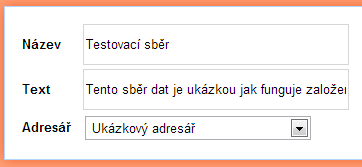 Kliknutím na ikonu adresáře v seznamu zobrazíte jeho detail.