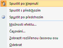 Všechny nastavené efekty jsou zobrazeny v červeně zvýrazněné části, viz obr. č. 8.