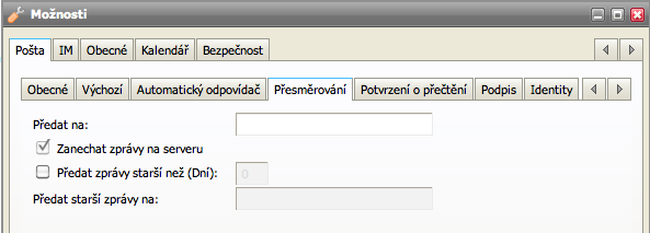 Odpovědět pouze mezi Nastavení času v rámci kterého má docházet k zasílání automatické odpovědi.