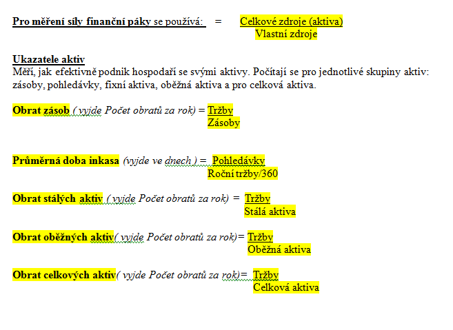 21. Ukazatelé tržní hodnoty: Tyto ukazatelé vyjadřují, jak je trhem (burzou, investory) hodnocena minulá činnost podniku a jeho budoucí vývoj.