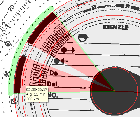 Během úprav obrazu kotoučku je možné zapnout automatické nastavení počátku pracovního dne řidiče v Nastavení v záložce Možnosti vyhodnocování označením možnosti Automaticky hledat počátek.