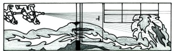 Obr. 9. Příklad odvalování plamene pod stropem (ROLLOVER).
