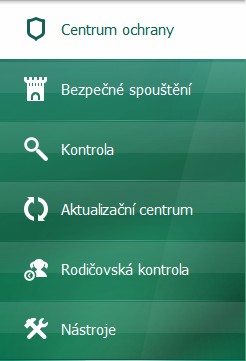 A P L I K A Č N Í R O Z H R A N Í Bezpečnostní hrozby je nutno odstranit ihned, jakmile se objeví (část Diagnostika a odstranění potíţí s ochranou počítače"