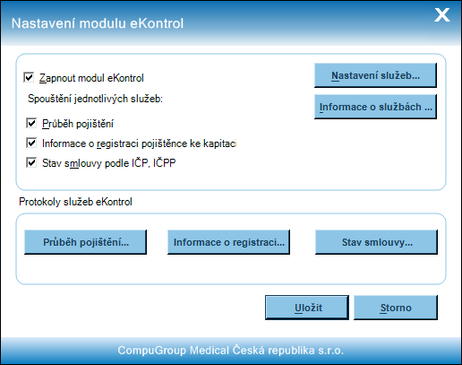 - 4 - Aktivace modulu Modul aktivujte v přímo z programu v menu Služby > Implementace systému > Nadstavbové (placené) moduly > ekontrol, zatrhnutím volby *X+ Zapnout modul ekontrol.
