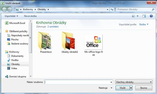 Kapitola: Krok za krokem - MS Excel 2010 Obrázek vložen Vložený obrázek můžete přesunout na požadované místo, dále upravovat (zvětšit/zmenšit).