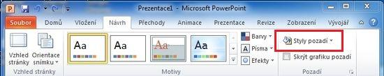 jako základ pro práci v PowerPointu plně postačuje.