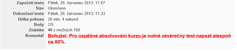 Moodle průvodce pro lektora 9 ukončení testu, je možné se do seznamu otázek vrátit kliknutím na tlačítko Návrat k pokusu.