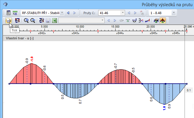 6 Výstup 6. Výstup 6.1 Výstupní protokol Pro údaje z modulu RF-STABILITY můžeme stejně jako pro data z hlavního programu RFEM vytvořit výstupní protokol, do něhož lze vkládat obrázky nebo vlastní vysvětlivky.