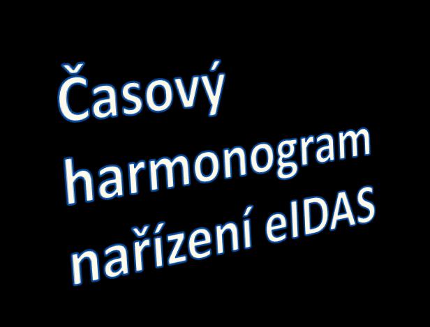 2014 2015 2016 2017 2018 2019+ Vstoupení nařízení eidas v platnost 17.