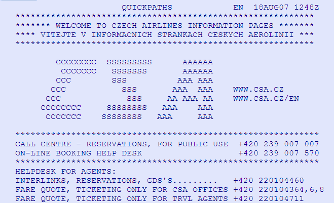 Zobrazení si interline agreementu dvou leteckých společností: TGAD-OK/AZ - informace o leteckých společnostech GG AIR informace o leteckých společnostech, jejichž lety můžeme prostřednictvím systému