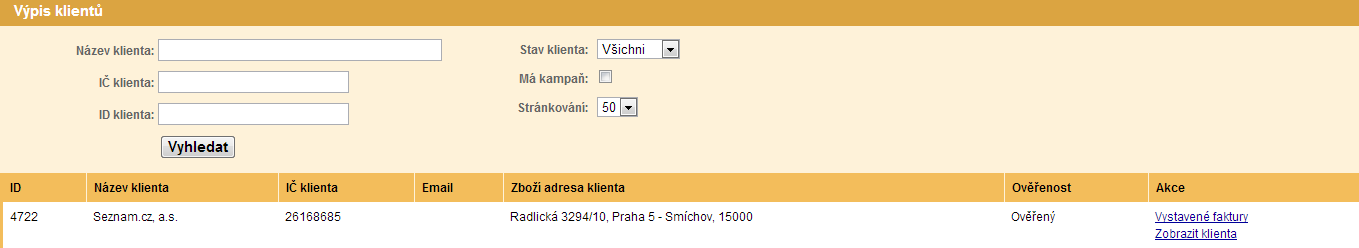 Historie zpracování. Záznamy o zpracování, ve kterých byla detekována změna feedu, se uchovávají 15 dní, záznamy beze změn 1 den.