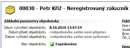 3.3 Import objednávky z Money do inshopu V Manageru přejdeme na agendu Money a klikneme na ikonku Import.