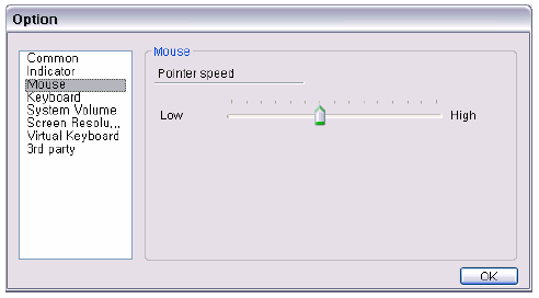 2. Indikátor V Menu Možnosti Indikátoru si můžete 1. nastavit typ zobrazení imon indikátoru a 2.