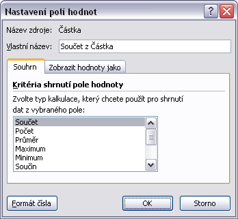 Kontingenční tabulky Kontingenční tabulka je interaktivní tabulka, která rychle a přehledně kombinuje, porovnává a analyzuje velké množství dat. Vytvoření kontingenční tabulky 1.