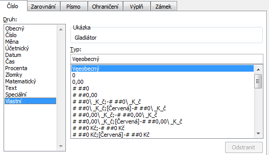 Vlastní formáty buněk Vlastní formáty 1. Vyberte oblast buněk, ve které chcete nastavit požadovaný formát. 2. V kartě Domů ve skupině Buňky klikněte na tlačítko Formát. 3.