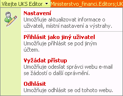 V pravé části hlavní stránky jsou 3 odkazy na úkoly týkající se oběhu požadavků na VZ. Oběh VZ k řešení jsou tzv. úkoly skupinové, ve kterých je nutné provést nějaké řešení (např.