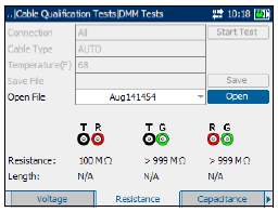 - Konfigurace WB Noise Filter (typ širokopásmového filtru), Bandwidth (šíře pásma), WB Termination (typ připojení na vedení), WB Termination Impedance (typ impedance zakončení vedení), Imp.