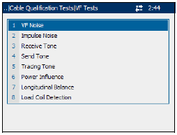 Nastavení VF Testu: VF Testy jsou testy určené především pro měření vedení na frekvenčním pásmu do 20kHz jedná se tedy především o pásma na frekvencí slyšitelných člověkem.