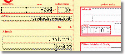 Tvorba nového formuláře 13 Po vložení a nastavení všech položek můžete přikročit k vlastnímu vyplnění formuláře. Stiskněte tlačítko popřípadě klávesu F9.