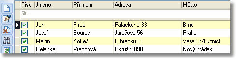 20 Manuál programu Formix Připojení DBF a DB souboru Pro tato připojení je nutné nadefinovat pouze názvy souborů s daty.