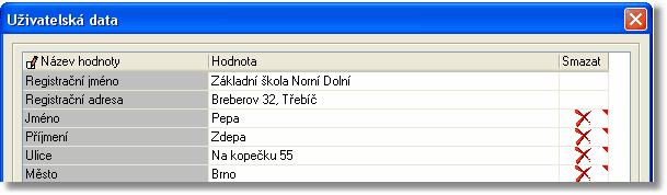 36 Manuál programu Formix Pozn: při vytváření dokumentů je navíc možné používat uživatelská data vázána pouze na konkrétní dokument (tzv Parametr).