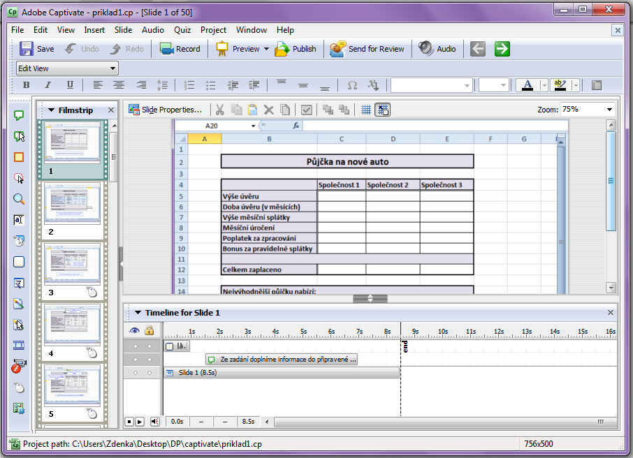 2.5 POUŽITÉ PROGRAMY K vytvoření výukového E-kurzu Funkce v MS Excel 2007 bylo využito více programů než jen Microsoft Excel, který byl samozřejmě nejdůležitějším programem, jelikož se výukový kurz