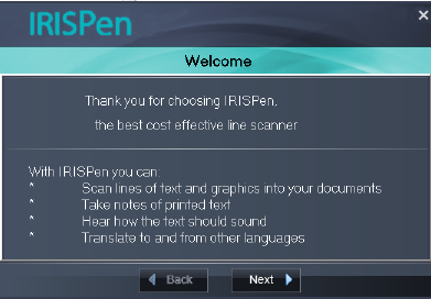 4. Začínáme s produktem IRISPentm Krok 1: Připojte pero IRISPen TM Připojte pero IRISPen TM k volnému portu USB (USB 2.0 nebo vyšší).