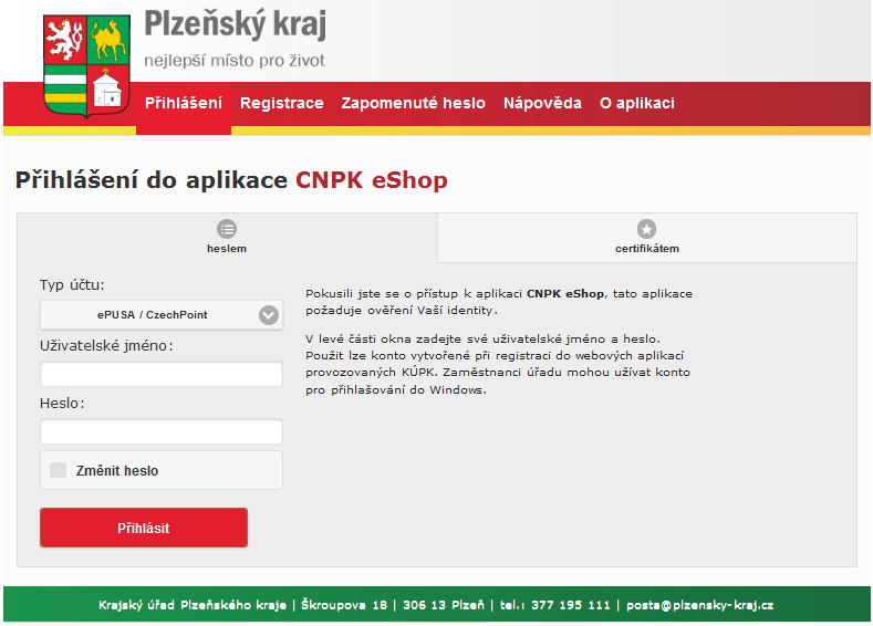 4. Řešení problémů 4.1. Zapomněl(a) jsem heslo Jak na to? V případě, že neznáte heslo k Vašemu přihlašovacímu jménu, postup je následující.