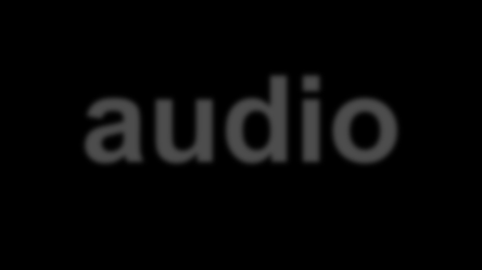 HTML5 audio Tradiční způsob: odkazy, Flash, <embed> Plánována nativní podpora,