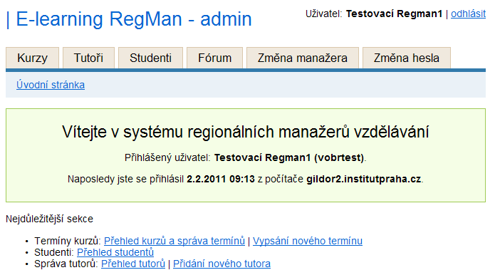 6.2.1 Videotutorial Zde nalezneme ukázku práce tutora v prostředí LMS ELEV. 6.