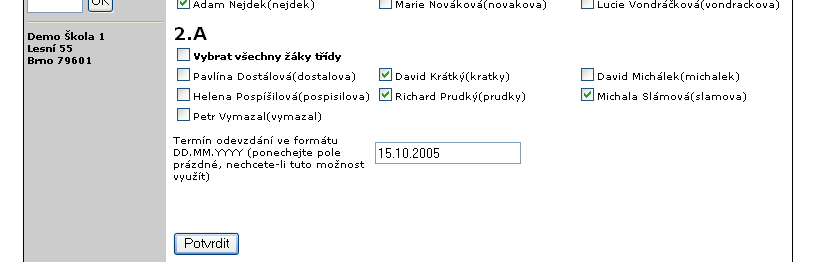 prostředek, kde obsah souboru bude právě jak zadání, tak řešení - a systém bude komunikačním nástrojem tohoto řetězce. Soubory se zadávají, resp. připojují o krok dále. 5.