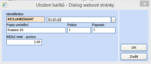 e. Na záložce Sběrný arch spisu se zobrazují jednotlivé dokumenty spisu. Na detailu dokumentu je také zobrazen Externí identifikátor. f. Pomocí ikony El.