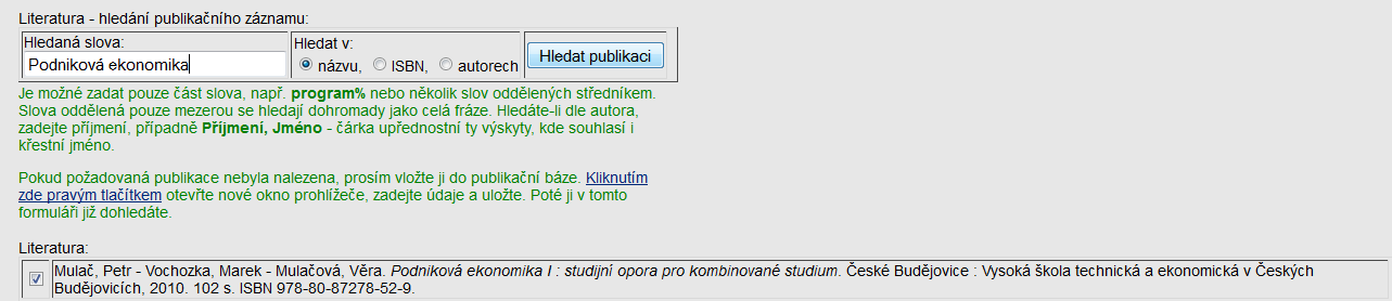 Bod č. 5 POZOR! Je potřeba u jména vedoucího práce vybrat přes šipku v nabídce označení vedoucí práce. IS neumí sám určit, že jste vedoucí viz zakroužkovaný obrázek níže. Bod č.