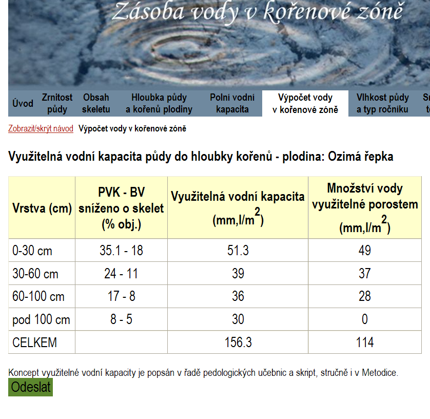 podmínkách, jako je utužená a zamokřená půda, špatný strukturní stav, nízké ph, vrstvy jílu nebo štěrku apod., je nutné, aby uživatel hloubku kořenů snížil.
