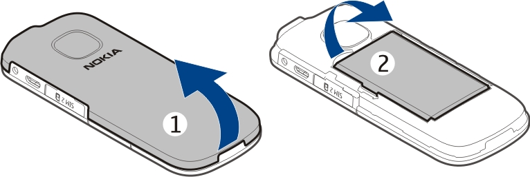 6 Začínáme 9 Zdířka pro konektor nabíječky 10 Konektor microusb 11 Slot SIM karty (SIM 2) 12 Reproduktor 13 Objektiv fotoaparátu 14 Mikrofon Začínáme Vložení SIM karty nebo baterie Důležité: V