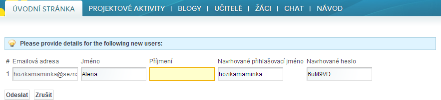 4.2 Přizvání hosta nebo učitele V případě, že chcete pozvat do svého TwinSpace jiného učitele ze země zapojené do etwinningu musí to být vždy přes pracovní plochu Desktop a tento učitel musí být