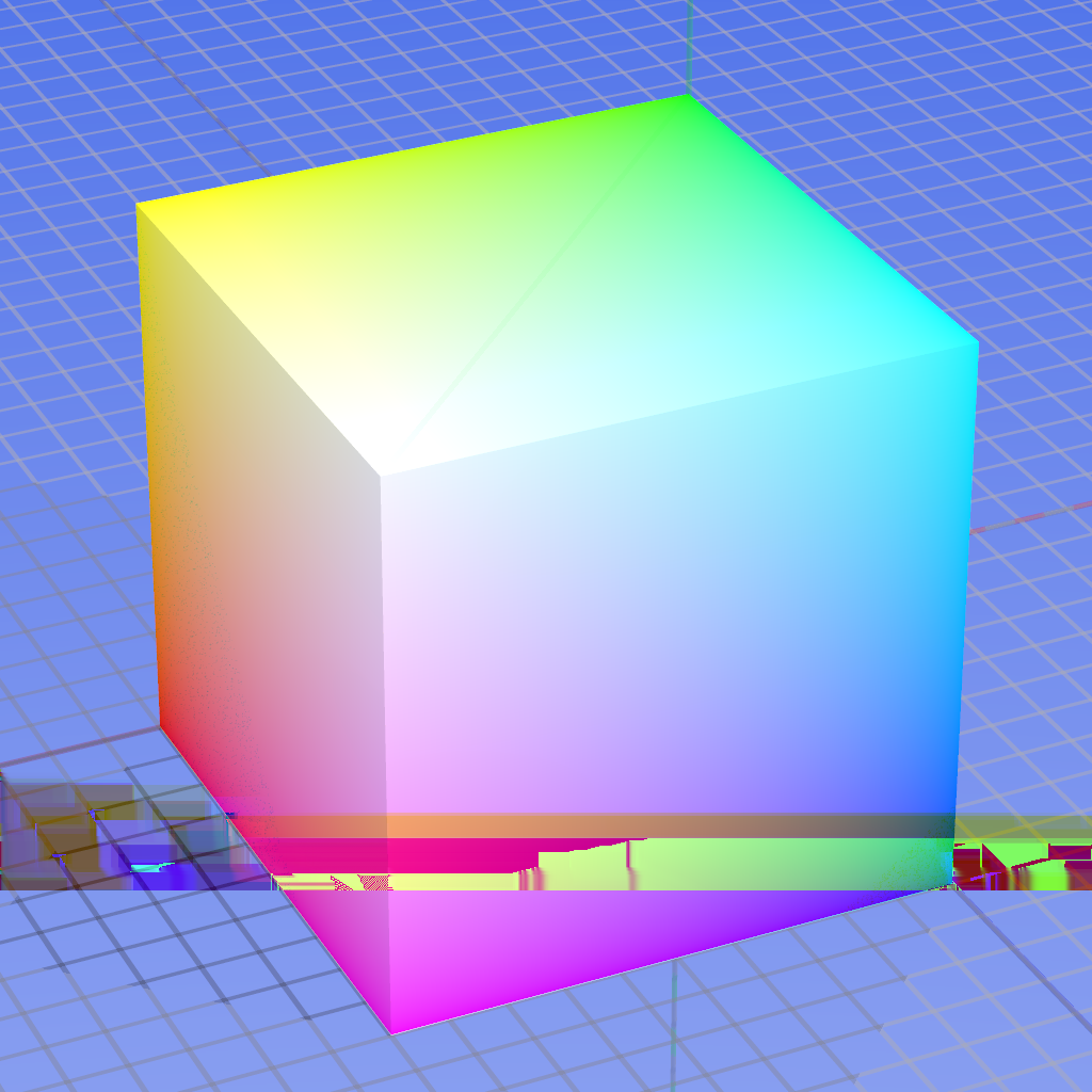 Barevný prostor RGB 2/2 Povrch barevného