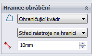 Učební texty HSM Works Dráha nástroje bez hlídaných ploch. S hranicí obrábění na středu nástroje. Stejná dráha nástroje, ale s přidanými hlídanými plochami.