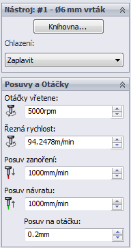 Učební texty HSM Works Závitování - závitování (G84/G74). Otáčky a posuvy jsou synchronizovány. Závitování s lámáním třísek - Závitování s lámáním třísek.