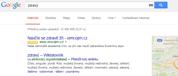 7. 3. Online služby: Google Ad Grants, Facebook Ad Grants Vím, co jím a piju o.p.s. se v červenci 2014 stala příjemcem grantu z programu Google Ad Grants.