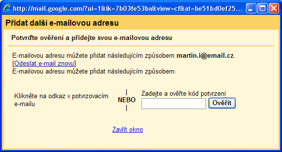 Krok 5: Nastavení chování schránky Klikněte na odkaz Účty Nyní musíte určit schránce jak se má chovat při posílání pošty přes SMTP.