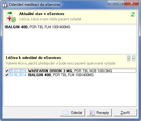 Současně je pacientovi automaticky zaslán e-mail s informací o zamítnutí. Objednávky lze také potvrzovat/zamítat přímo z objednávacího kalendáře.