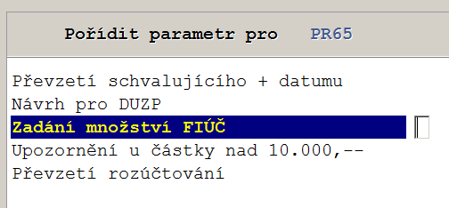 Pro evidenci plnění podléhajících režimu samozdanění je potřeba u každého plnění kromě stavebních prací uvést navíc údaj o množství v příslušných měrných jednotkách (viz popis evidence).