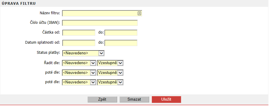 Zaškrtávací políčko ve druhém sloupci seznamu slouží k označení záznamů, které chcete autorizovat. Postup autorizace je popsán v kapitole Autorizace příkazu k úhradě. 3.10.