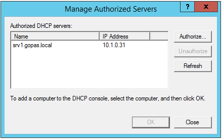 (De)autorizace serverů Netsh DHCP delete server <Server FQDN> <Server